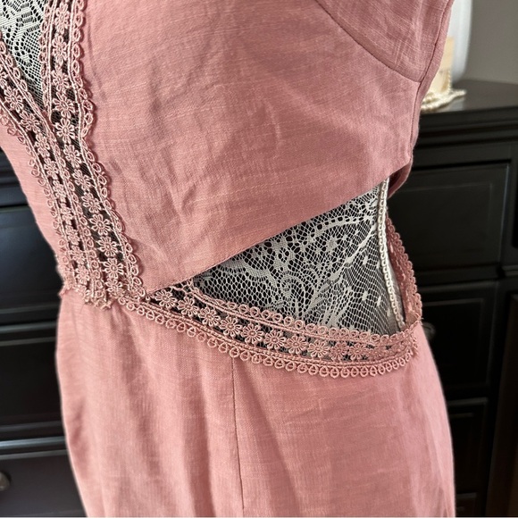Indikah Rose Mauve Cutout Mini Dress – Size M - Picture 9 of 15